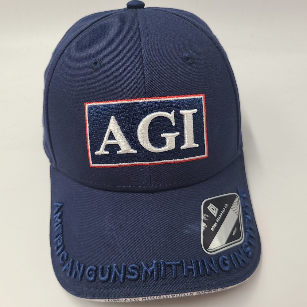 American Gunsmithing Institute Hat Adjustable Blue AGI Logo Casual Cotton Men